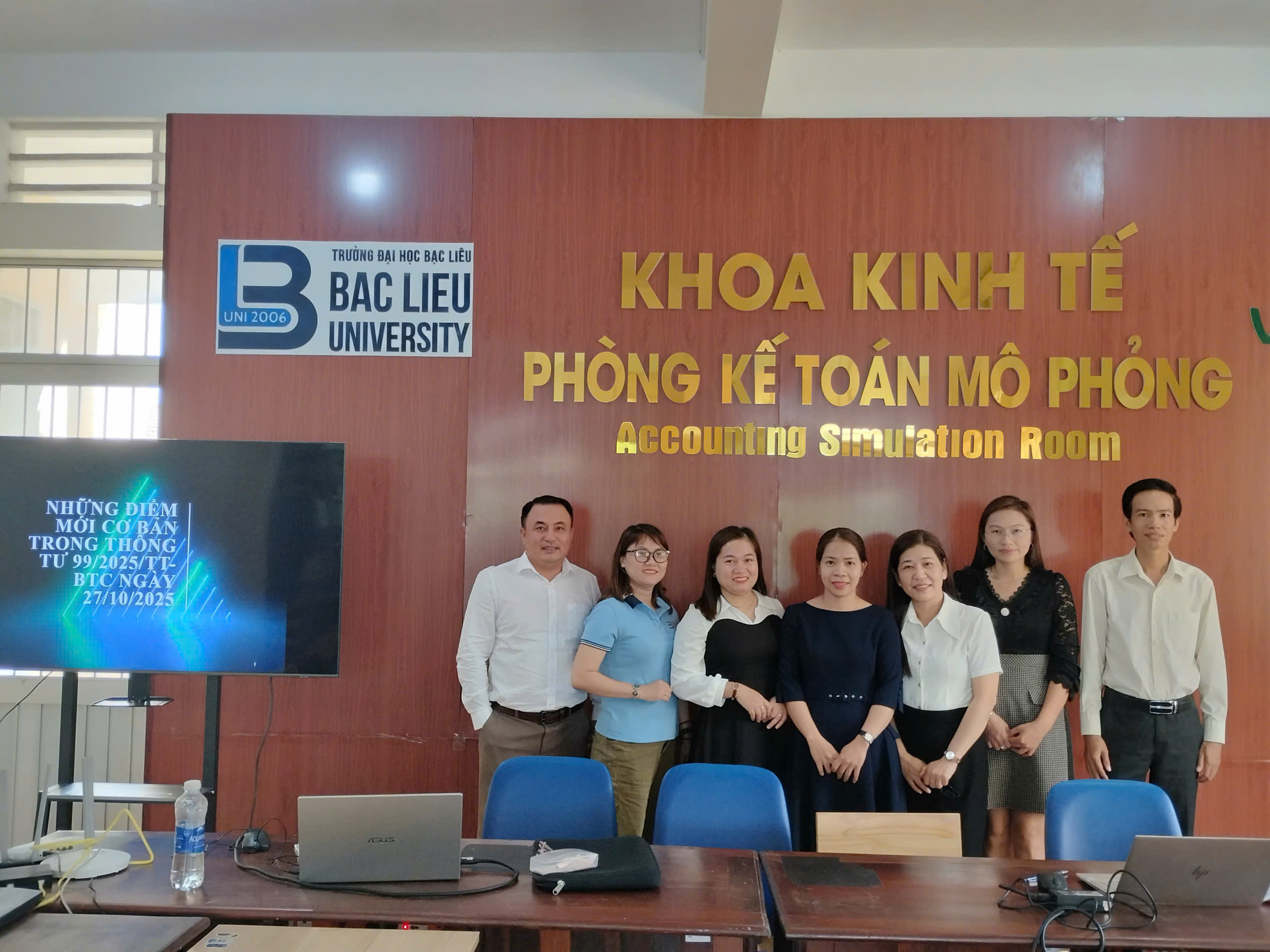 BỘ MÔN KẾ TOÁN KIỂM TOÁN TỔ CHỨC BUỔI SINH HOẠT CHUYÊN MÔN CHỦ ĐỀ: “NHỮNG ĐIỂM MỚI CƠ BẢN TRONG THÔNG TƯ 99/2025/TT- BTC NGÀY 27/10/2025”